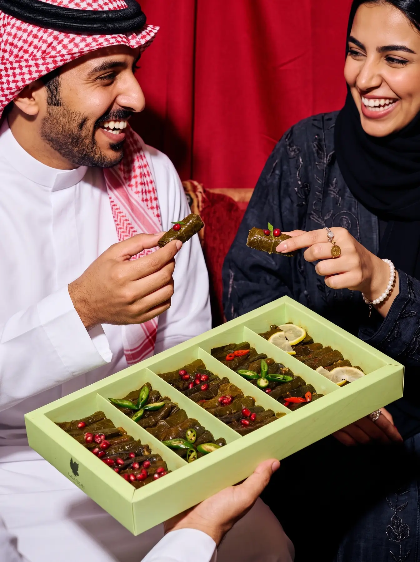 جلسة يتشارك فيها أشخاص الطعام